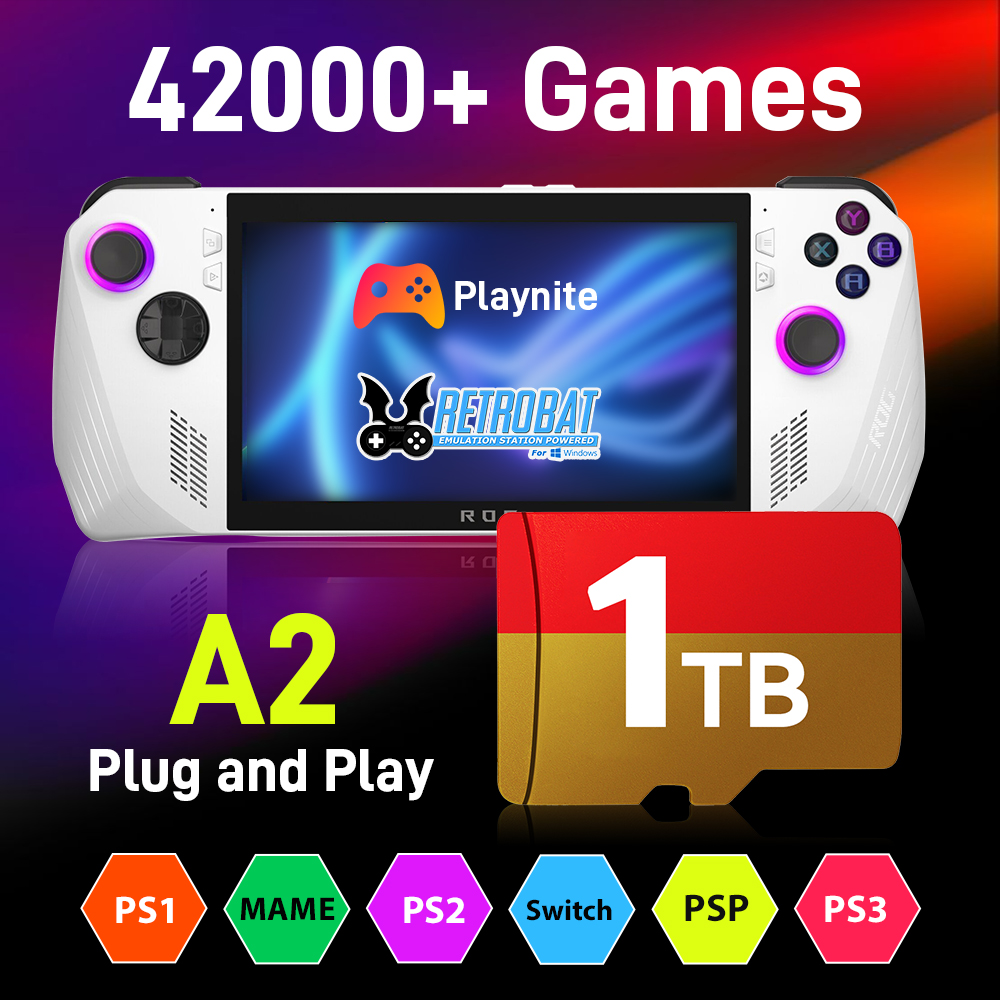 Retro Gaming Play Zone - بطاقة ألعاب سعة 1 تيرابايت مع