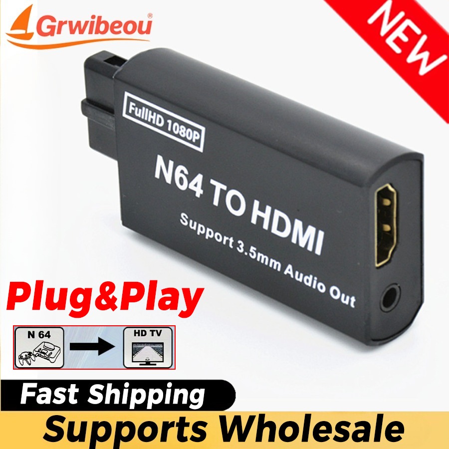 Retro Gaming Accessories - Grwibeou 1080P N64 إلى HDMI محول