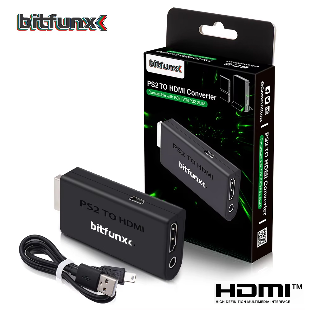 Retro Gaming Usb Stick - Bitfunx PS2 YPBPR إلى HDMI ™