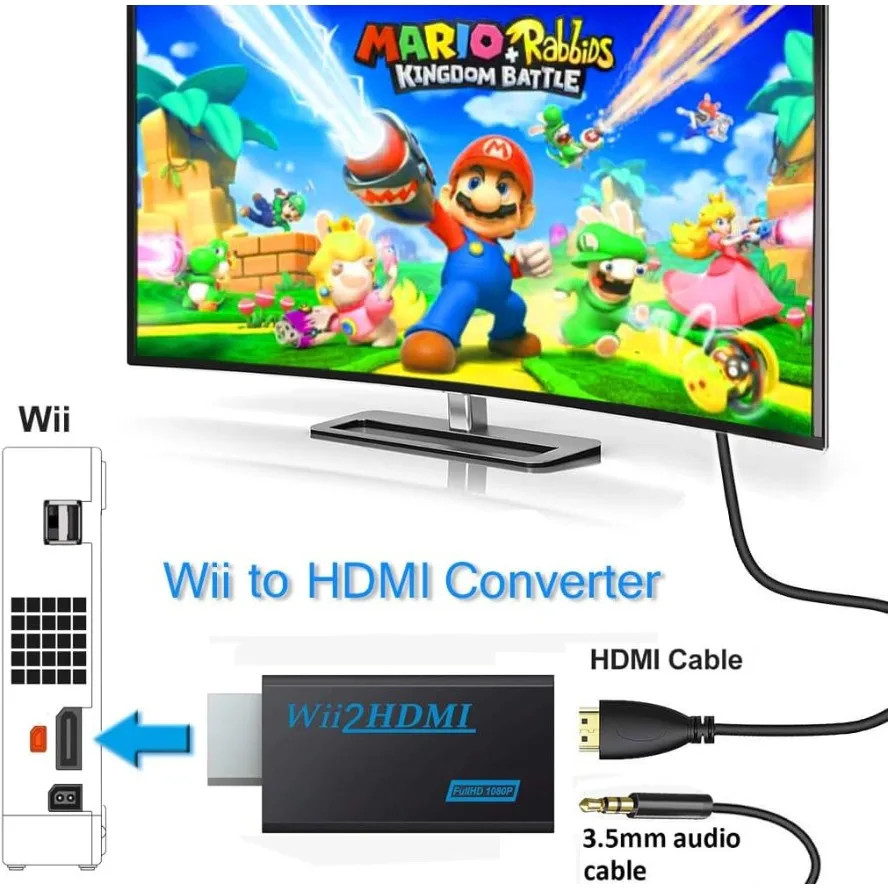 محول Wii إلى HDMI بدقة 1080P م - مراجعة Retro Gaming Accessories وسعره