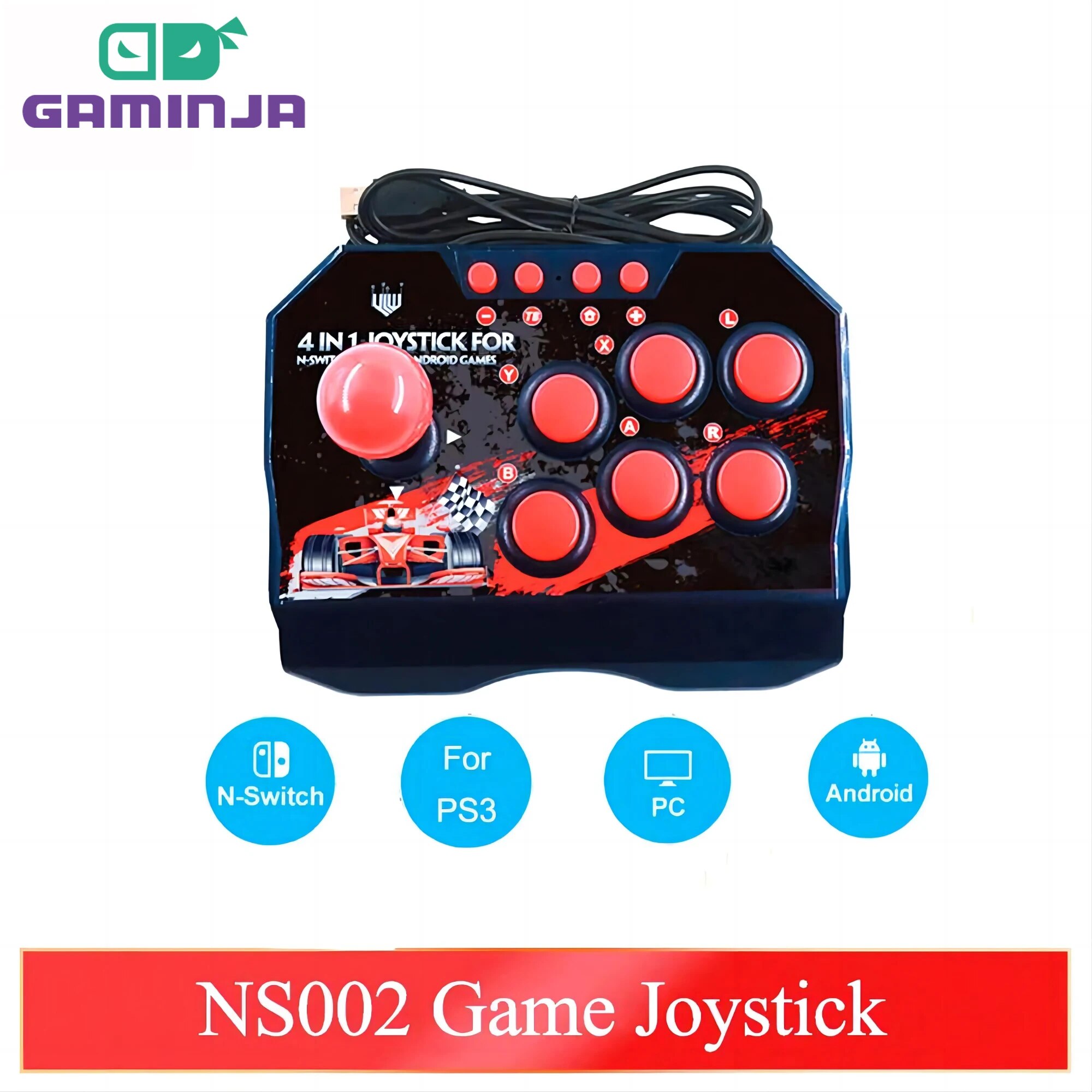 GAMINJA NS002 4 في 1 ريترو وحد - مراجعة Retro Gaming Ps3 وسعره