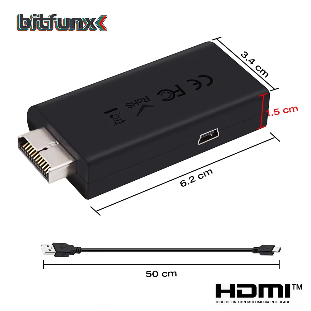 Bitfunx PS2 YPBPR إلى HDMI ™   - مراجعة Retro Gaming Usb Stick وسعره