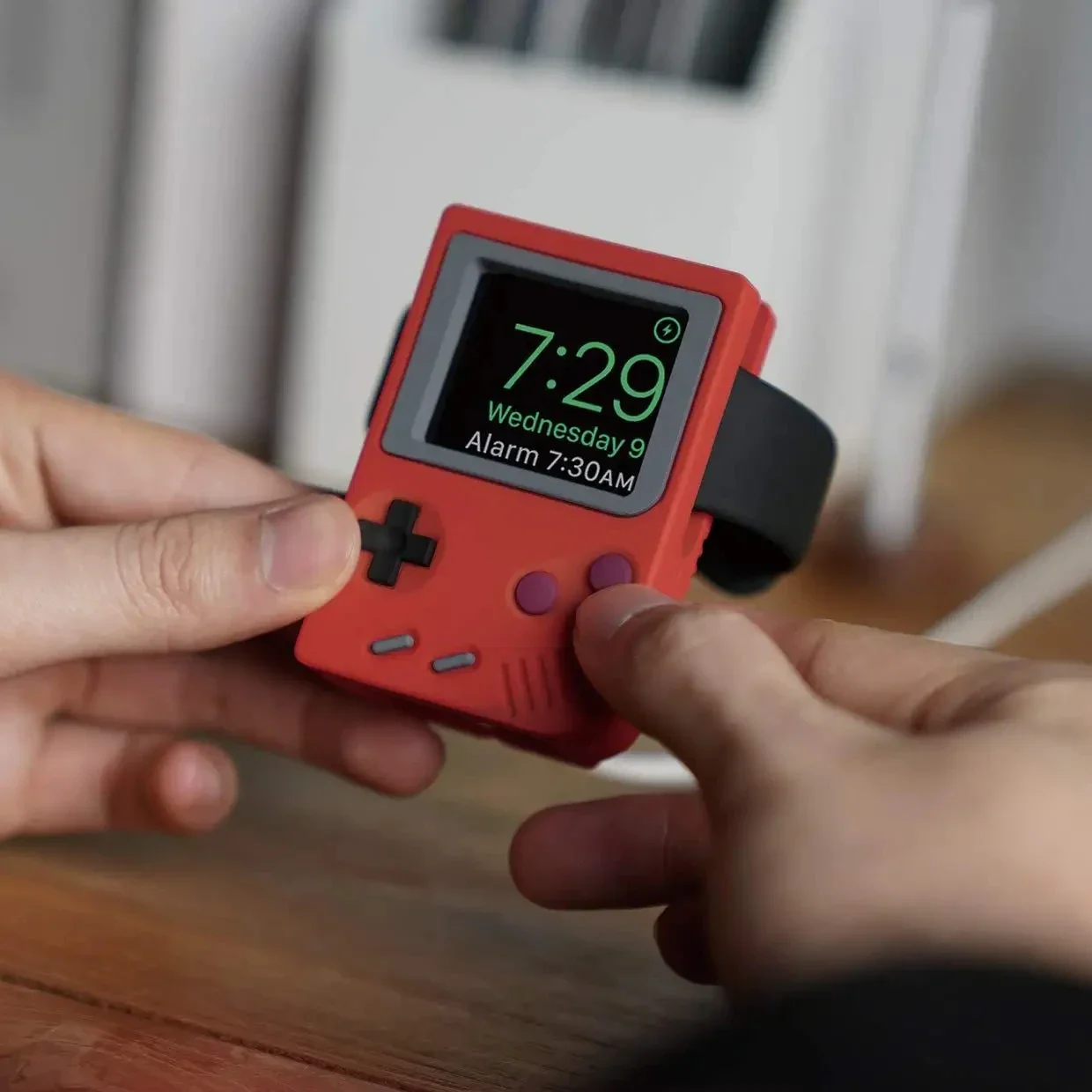 حامل سيليكون لشاحن ساعة آبل، م - مراجعة Retro Gaming Events وسعره