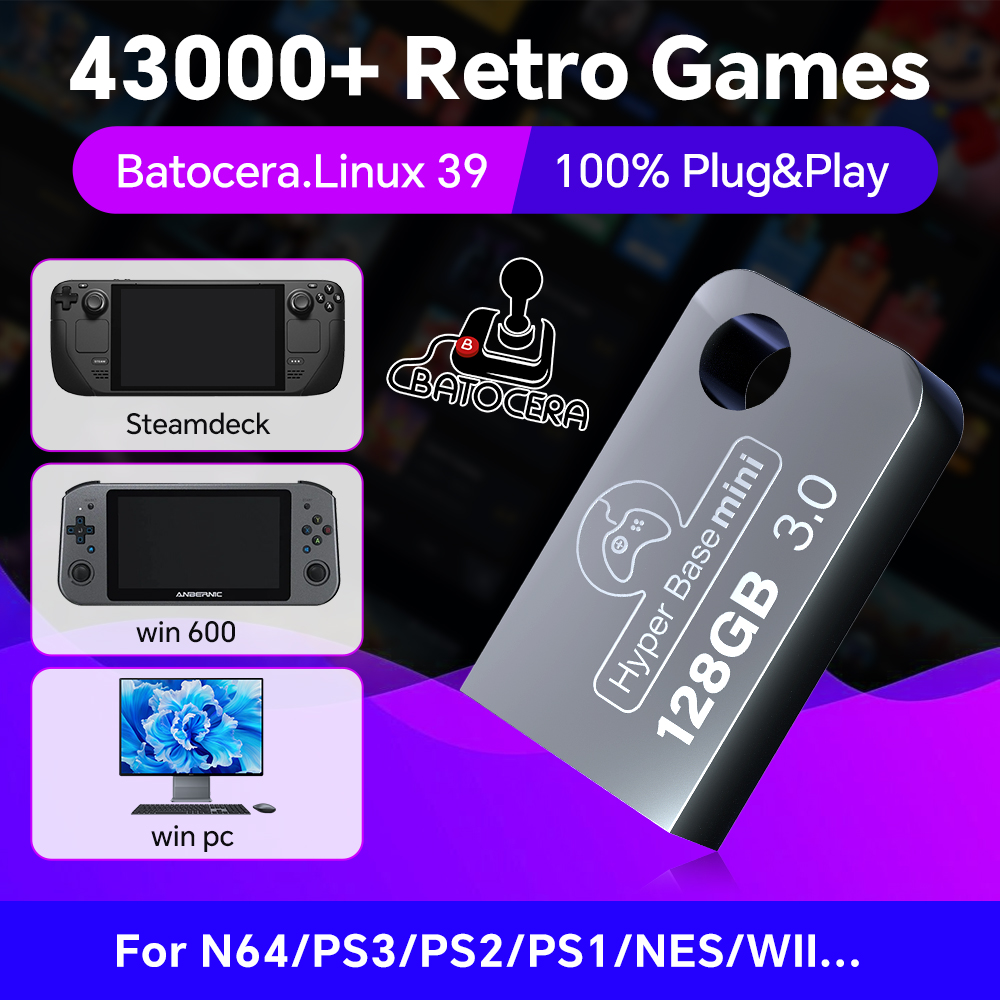 Batocera-محرك أقراص فلاش USB و - مراجعة Retro Gaming Ps3 وسعره